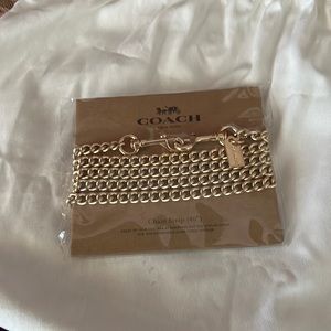 Coach 46” Gold Metallic Chain